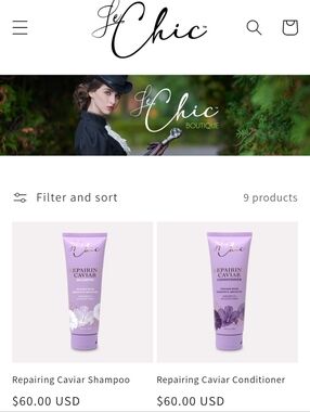 Le Chic Repairing Caviar Shampoo & Conditioner Bundle